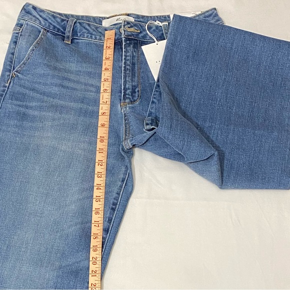 NWT Kancan Medium Wash High Rise Wide Leg Trouser Denim Size 29 - Picture 9 of 10